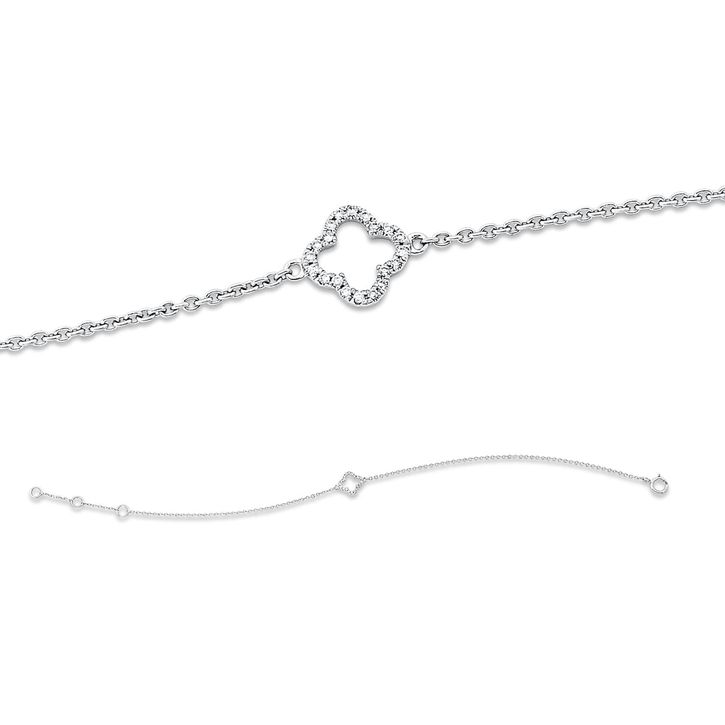 Armband aus 750 Weißgold 20 Brillanten 0.04ct
