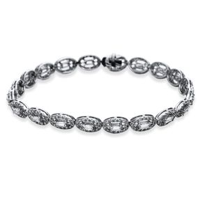 Armband aus 750 Gold Weißgold 300 Diamanten 4,57ct TW-SI L:18cm Armband aus 750 Gold Weißgold 300 Diamanten 4,57ct TW-SI L:18cm