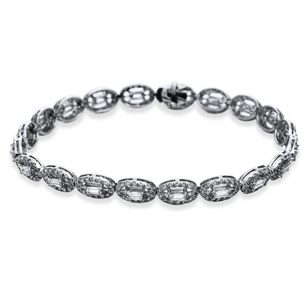 Armband aus 750 Weißgold 300 Brillanten 4.57ct