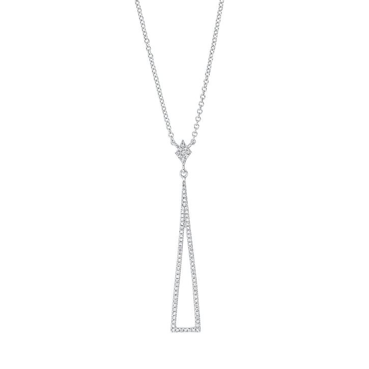 Collier aus 750 Weißgold 81 Diamanten 0.18ct