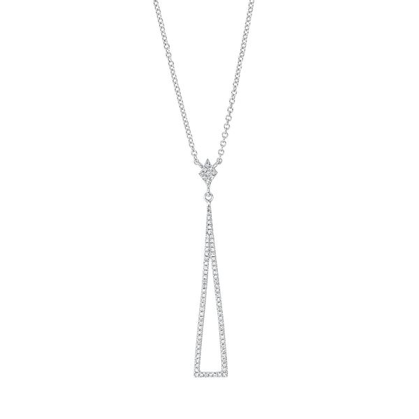 Collier aus 750 Weißgold 81 Diamanten 0.18ct