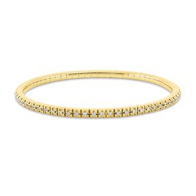 Armband Flex-Band aus 750 Gold Gelbgold 66 Brillanten 0,81ct TW-SI Ø54mm