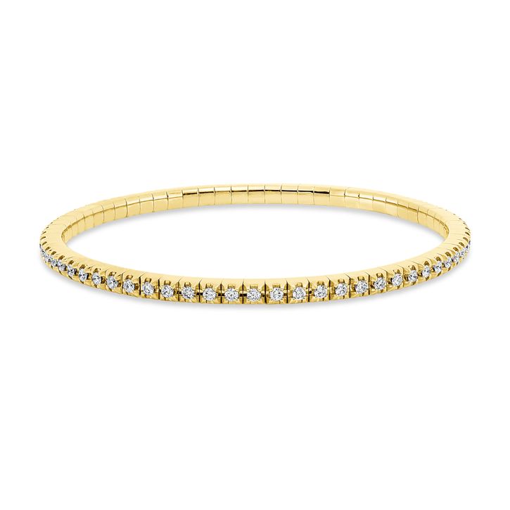 Armband Flex-Band aus 750 Gelbgold 66 Brillanten 1.39ct