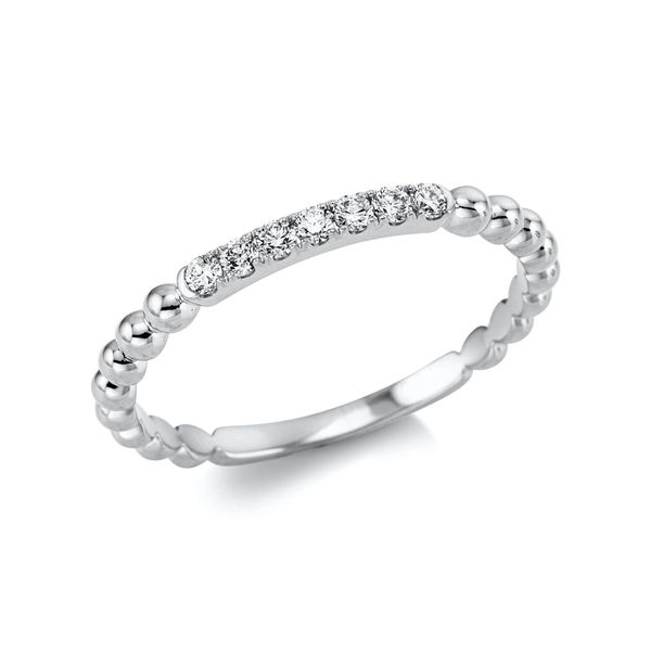 Ring aus 750 Weißgold 7 Brillanten 0.13ct
