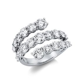 Ring aus 750 Gold Weißgold 21 Brillanten 3,23ct TW-SI H:13,5mm Ring aus 750 Gold Weißgold 21 Brillanten 3,23ct TW-SI H:13,5mm