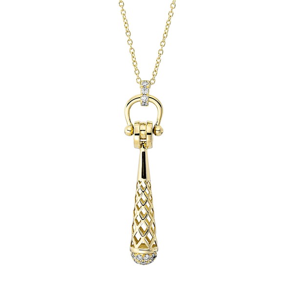 Collier aus 750 Gelbgold 31 Brillanten 0.45ct