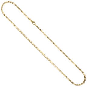 2,8mm Königskette Halskette Collier aus 333 Gold Gelbgold massiv 50cm