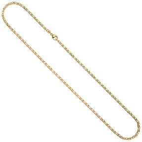 2,8mm Königskette Halskette Collier aus 333 Gold Gelbgold massiv 55cm