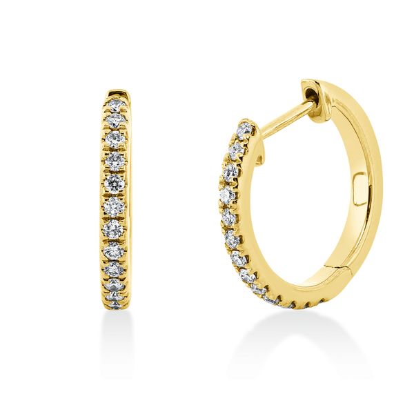 Creolen aus 750 Gelbgold 26 Brillanten 0.21ct