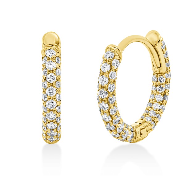 Creolen aus 750 Gelbgold 172 Brillanten 0.97ct
