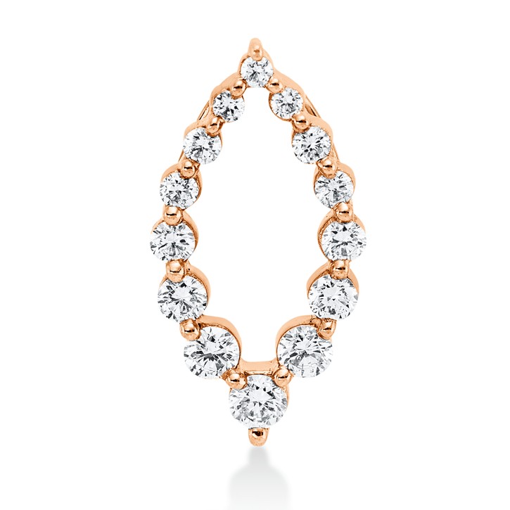 Anhänger aus 750 Rotgold 14 Brillanten 0.34ct