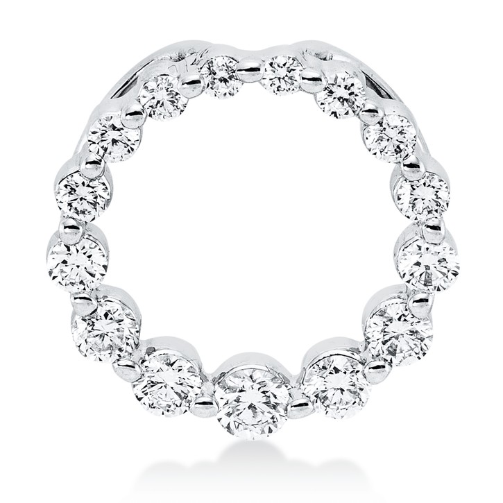 Anhänger aus 750 Weißgold 15 Brillanten 0.27ct