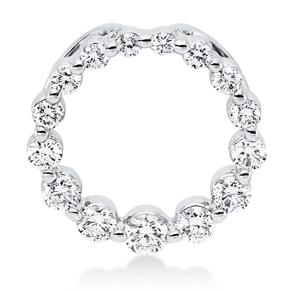 Anhänger aus 750 Weißgold 15 Brillanten 0.27ct