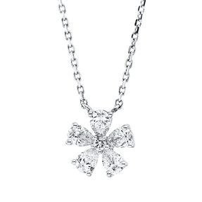 Collier aus 750 Gold Weißgold 6 Diamanten 0,31ct TW-SI L:45cm Collier aus 750 Gold Weißgold 6 Diamanten 0,31ct TW-SI L:45cm