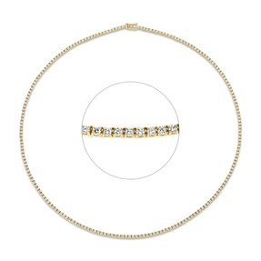 Collier aus 750 Gold Gelbgold 201 Brillanten 6ct TW-SI L:50,8cm Collier aus 750 Gold Gelbgold 201 Brillanten 6ct TW-SI L:50,8cm