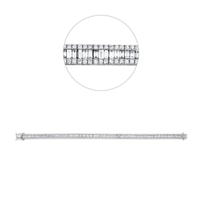 Armband aus 750 Gold Weißgold 435 Diamanten 4,32ct TW-SI L:18cm Armband aus 750 Gold Weißgold 435 Diamanten 4,32ct TW-SI L:18cm