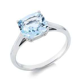 Ring aus 750 Gold Weißgold Topas 3,1ct skyblue B:8mm Ring aus 750 Gold Weißgold Topas 3,1ct skyblue B:8mm