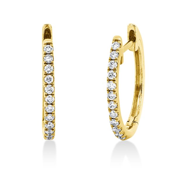 Creolen aus 750 Gelbgold 24 Brillanten 0.16ct