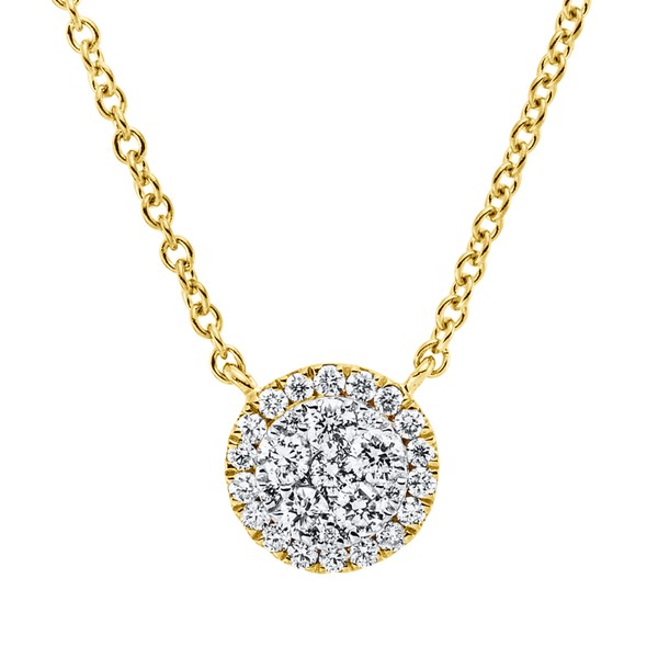Collier aus 750 Gelbgold 29 Brillanten 0.26ct
