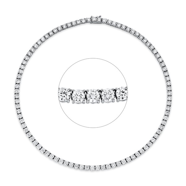 Collier aus 750 Weißgold 92 Brillanten 23.15ct