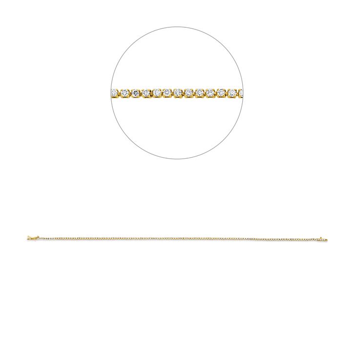 Armband aus 750 Gold gelb weiß 129 Brillanten 0.61ct