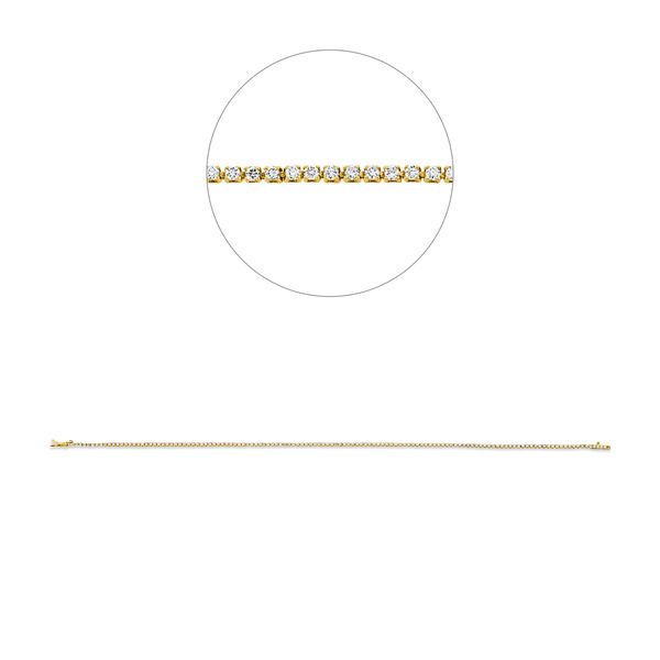 Armband aus 750 Gold gelb weiß 129 Brillanten 0.61ct