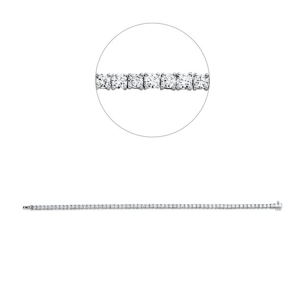 Armband aus 750 Weißgold 64 Brillanten 4.1ct