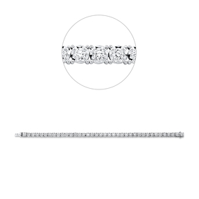 Armband aus 750 Gold Weißgold 38 Brillanten 4,25ct TW-SI L:18cm
