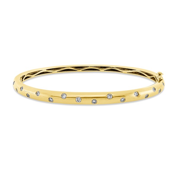 Armreif aus 585 Gelbgold 16 Brillanten 0.47ct