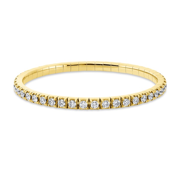 Armband Flex-Band aus 750 Gelbgold 47 Brillanten 4.89ct