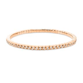 Armband aus 750 Gold Rotgold 65 Brillanten 0,75ct TW-SI L:18cm
