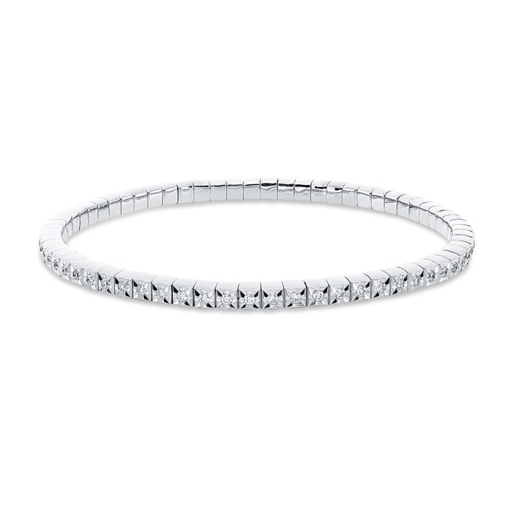 Armband aus 750 Weißgold 65 Brillanten 0.75ct