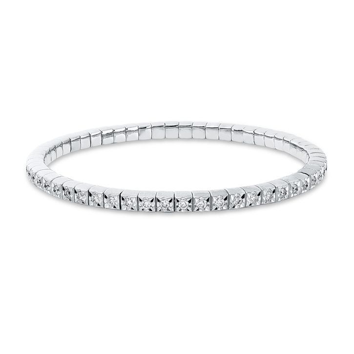 Armband aus 750 Weißgold 56 Brillanten 1.5ct