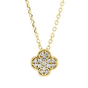Collier aus 750 Gold Gelbgold 15 Diamanten 0,08ct TW-SI L:45cm Collier aus 750 Gold Gelbgold 15 Diamanten 0,08ct TW-SI L:45cm