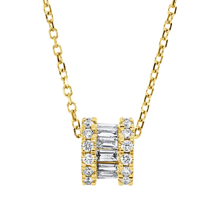 Collier aus 750 Gelbgold 45 Brillanten 0.5ct