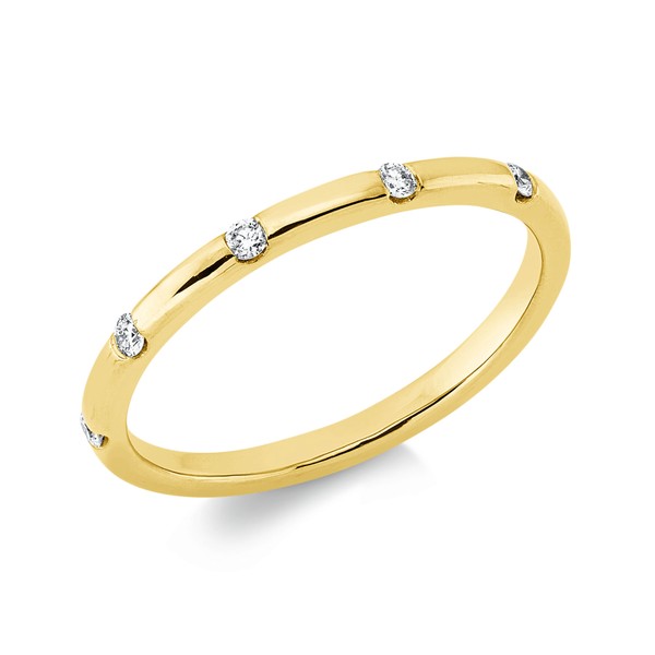 Ring aus 750 Gelbgold 5 Brillanten 0.08ct