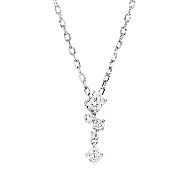 Collier aus 750 Weißgold 5 Brillanten 0.23ct