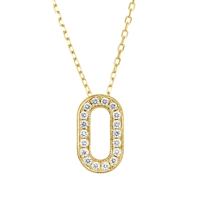 Collier aus 750 Gold Gelbgold 18 Brillanten 0,22ct TW-PI L:45,7cm Collier aus 750 Gold Gelbgold 18 Brillanten 0,22ct TW-PI L:45,7cm