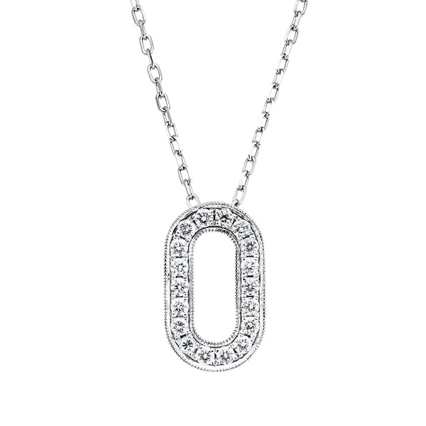 Collier aus 750 Weißgold 18 Brillanten 0.23ct