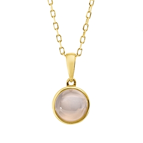 Collier aus 750 Gold Gelbgold Mondstein 1,27ct L:45cm Zarge Collier aus 750 Gold Gelbgold Mondstein 1,27ct L:45cm Zarge