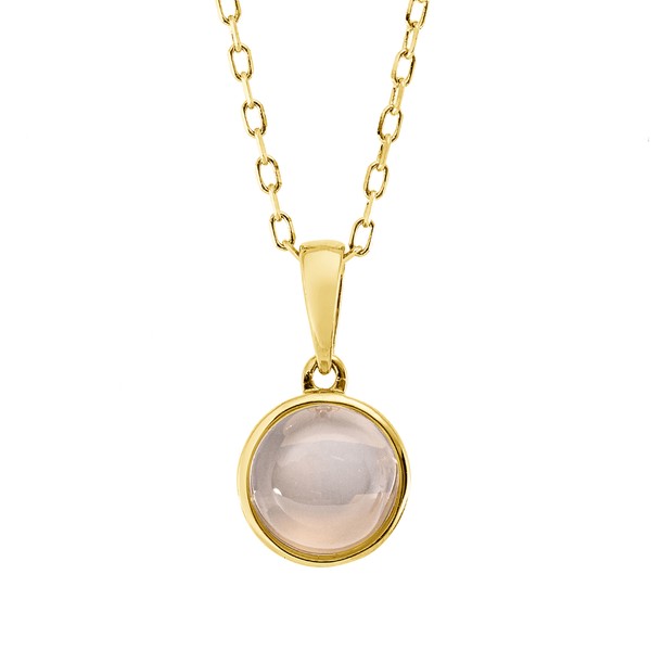 Collier aus 750 Gelbgold Mondstein