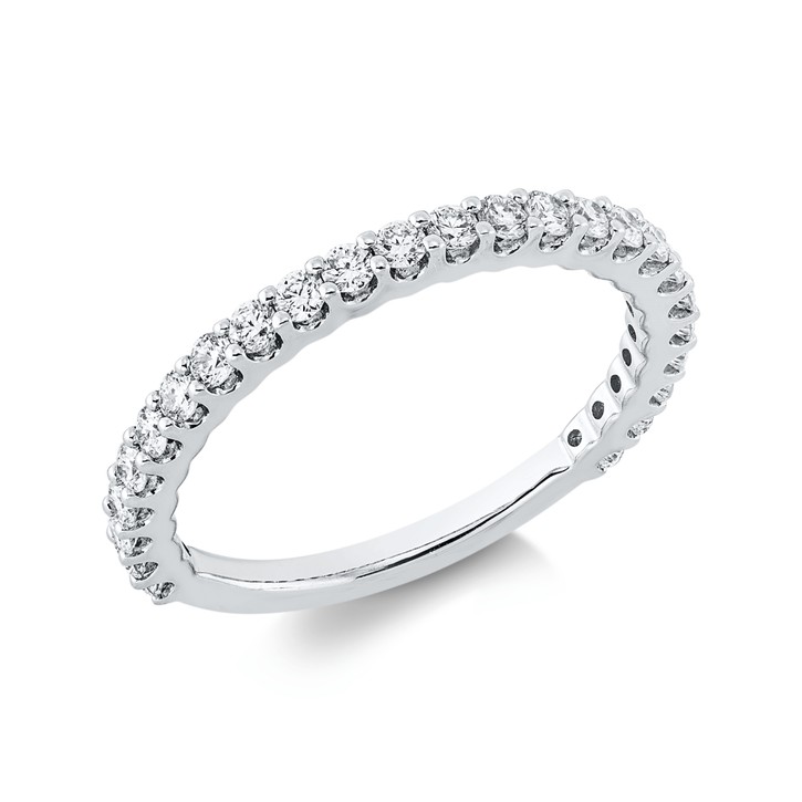 Ring aus 750 Weißgold 25 Brillanten 0.56ct