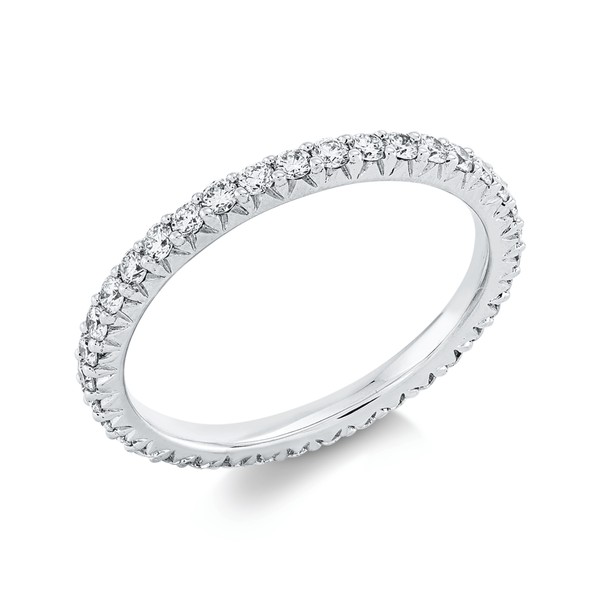 Ring aus 750 Weißgold 37 Brillanten 0.73ct