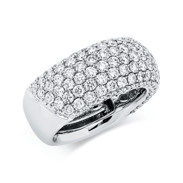 Pavé Ring aus 750 Weißgold 119 Brillanten 2.97ct