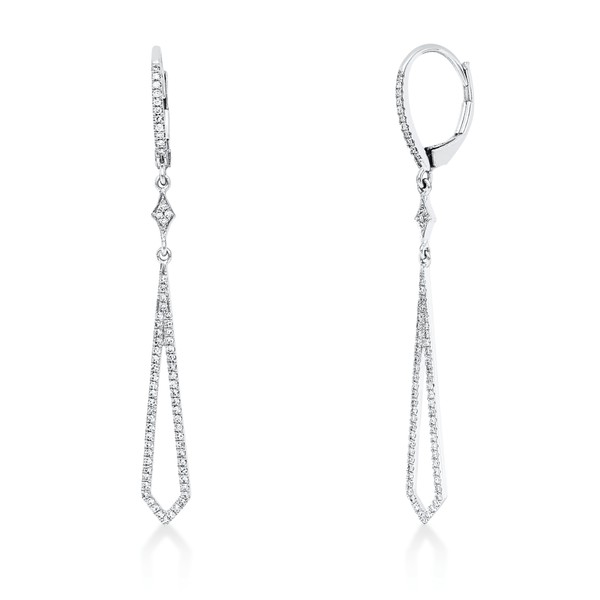 Ohrhänger aus 750 Weißgold 140 Diamanten 0.32ct