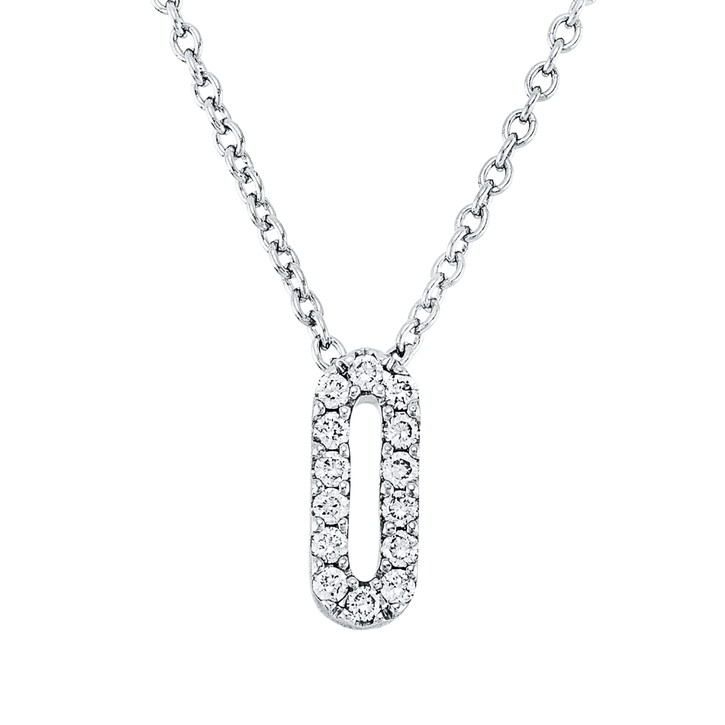 Collier aus 750 Weißgold 14 Brillanten 0.05ct