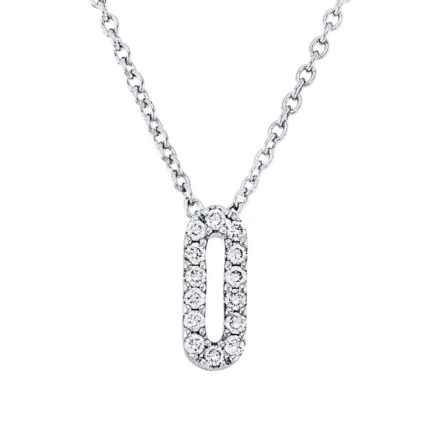 Collier aus 750 Weißgold 14 Brillanten 0.05ct