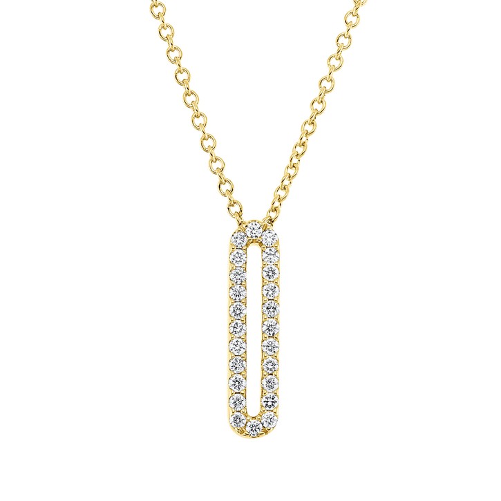 Collier aus 750 Gelbgold 24 Brillanten 0.09ct
