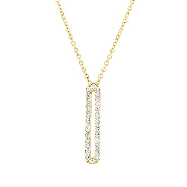 Collier aus 750 Gelbgold 30 Brillanten 0.12ct