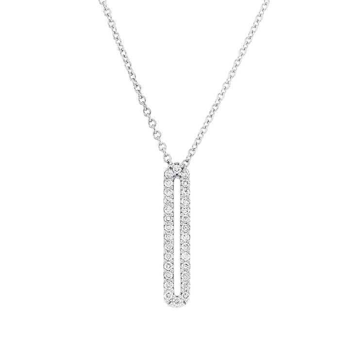 Collier aus 750 Weißgold 30 Brillanten 0.12ct